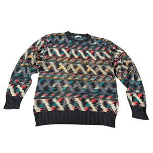 Vintage 90s Tricot St. Raphael Men’s XL Union Made Geometric Sweater USA